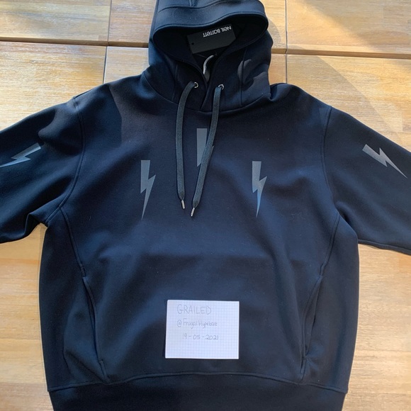 Neil Barrett Thunder Strikes Hoodie - Picture 4 of 15